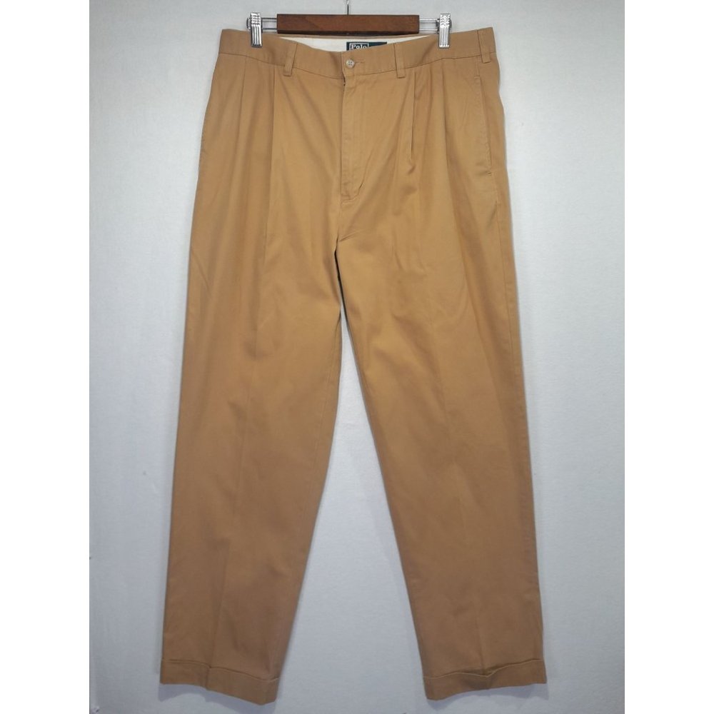 Polo By Ralph Lauren Men's Hammond Pant 100% Cotton Classiccore Tan Size 36x32
